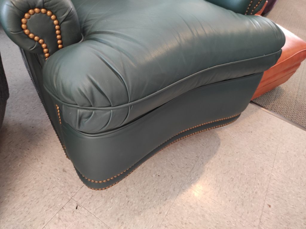 Hunter Green Leather Recliner Roth & Brader Furniture