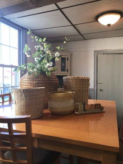 Yellow And White Basket - Image 2