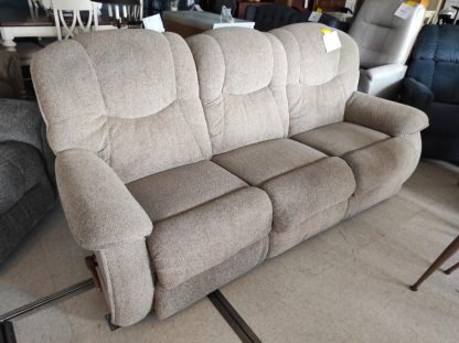 La Z Boy Beige Double Reclining Sofa