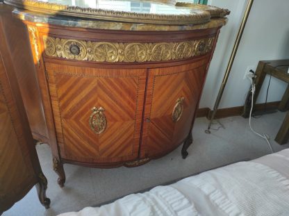Full Size Inlay Mahogany Bedroom Suite - Image 11