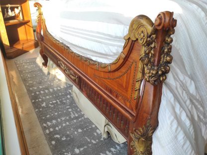 Full Size Inlay Mahogany Bedroom Suite - Image 8