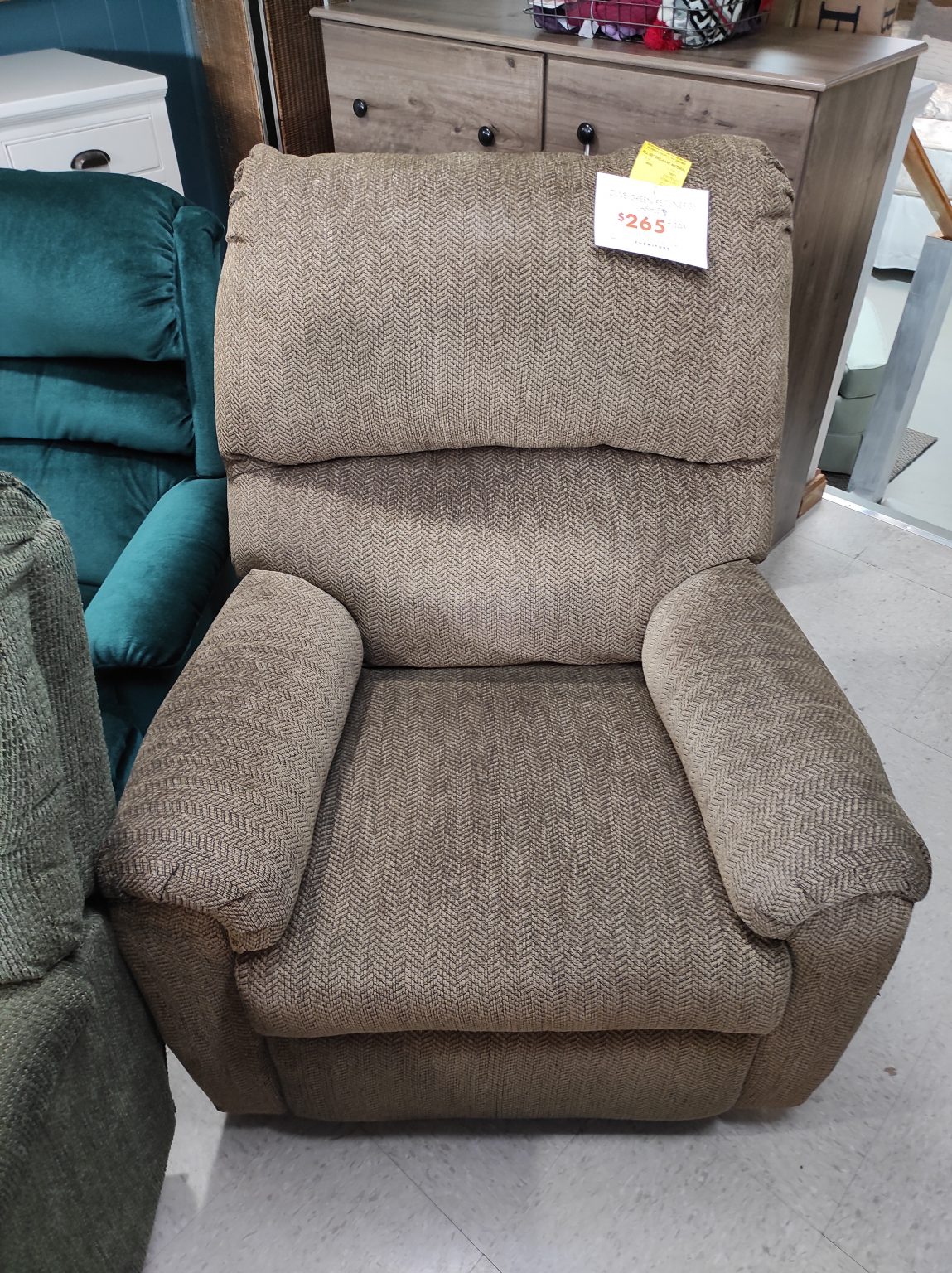 Olive Green Recliner Roth & Brader Furniture