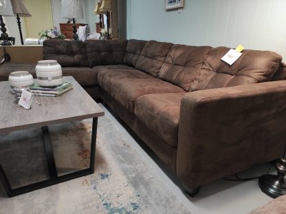 Pillow Top Brown Sectional - Image 3