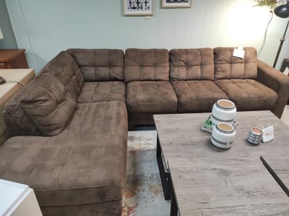 Pillow Top Brown Sectional