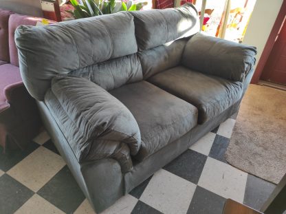 Gray Two Seat Loveseat