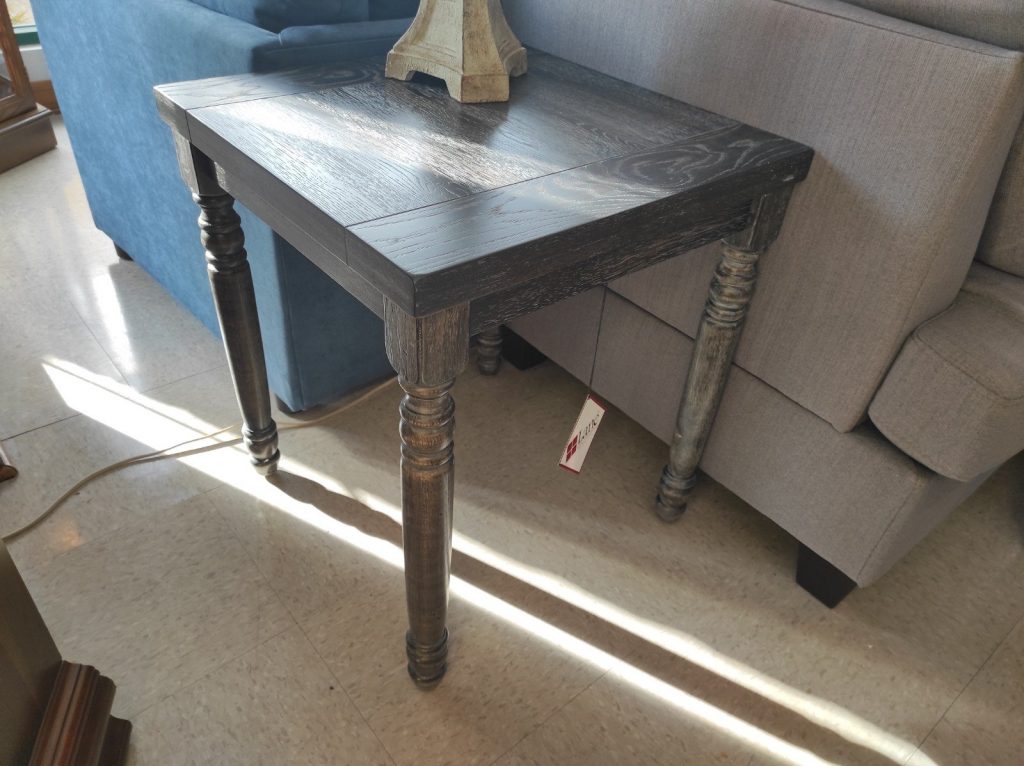 Black Distressed End Table Set Roth & Brader Furniture