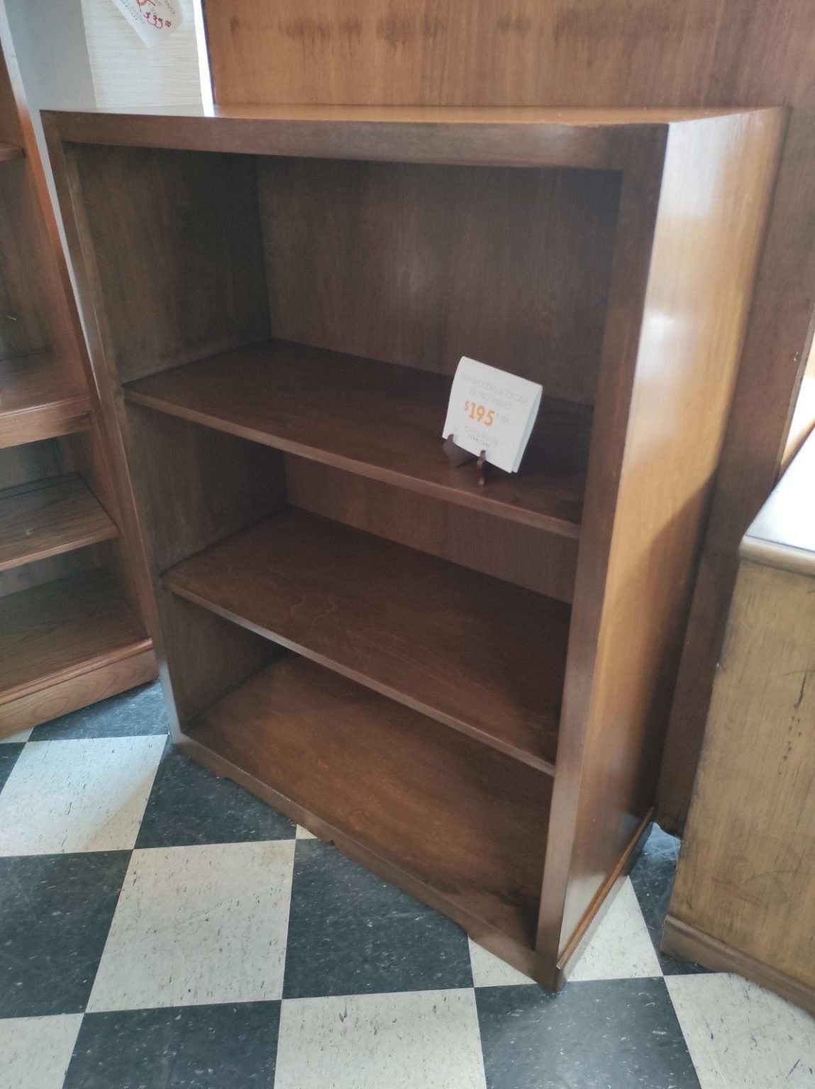 48"H Dark Walnut Bookcase Roth & Brader Furniture