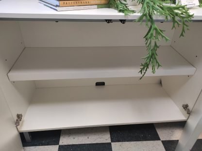 White Contemporary Tv Stand - Image 2