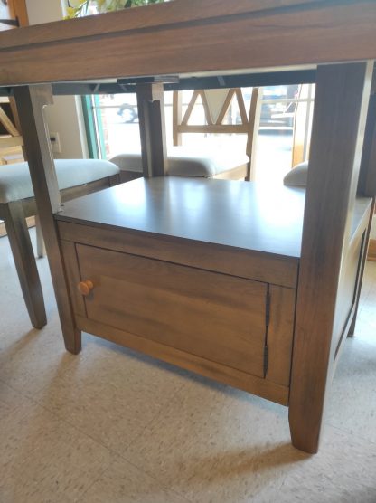 Natural Colored Table W/ Storage & Chairs - Image 5
