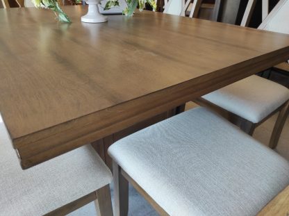 Natural Colored Table W/ Storage & Chairs - Image 3