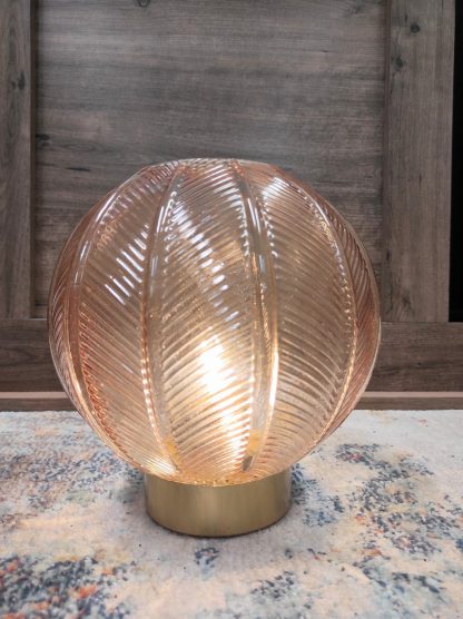 Amber Colored Glass Lamps