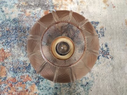 Amber Colored Glass Lamps - Image 2