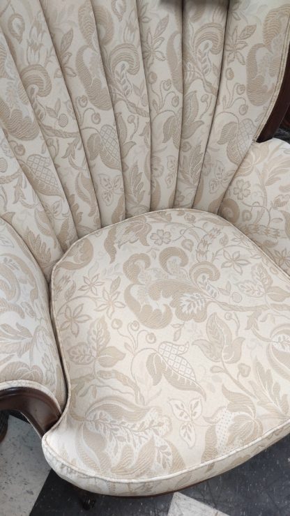 Tan Channel Back Chair - Image 3