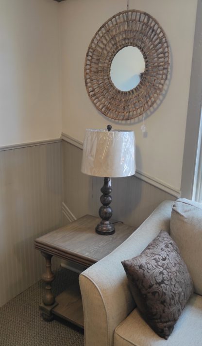Round Rattan Mirror - Image 3