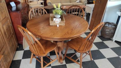oak table set