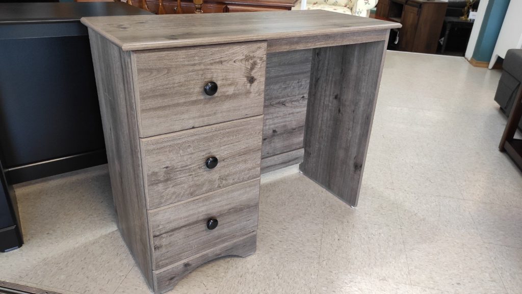 New 3 Drawer Gray Desk Roth & Brader Furniture