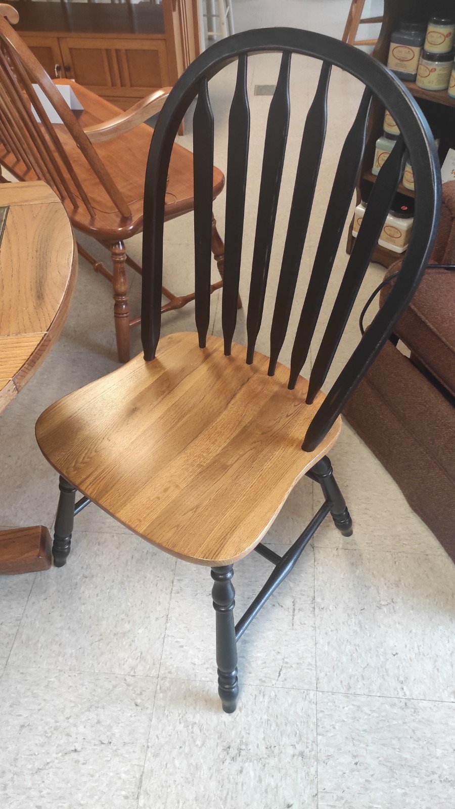 Oak Drop Leaf Table W/ Tile Top - Image 3