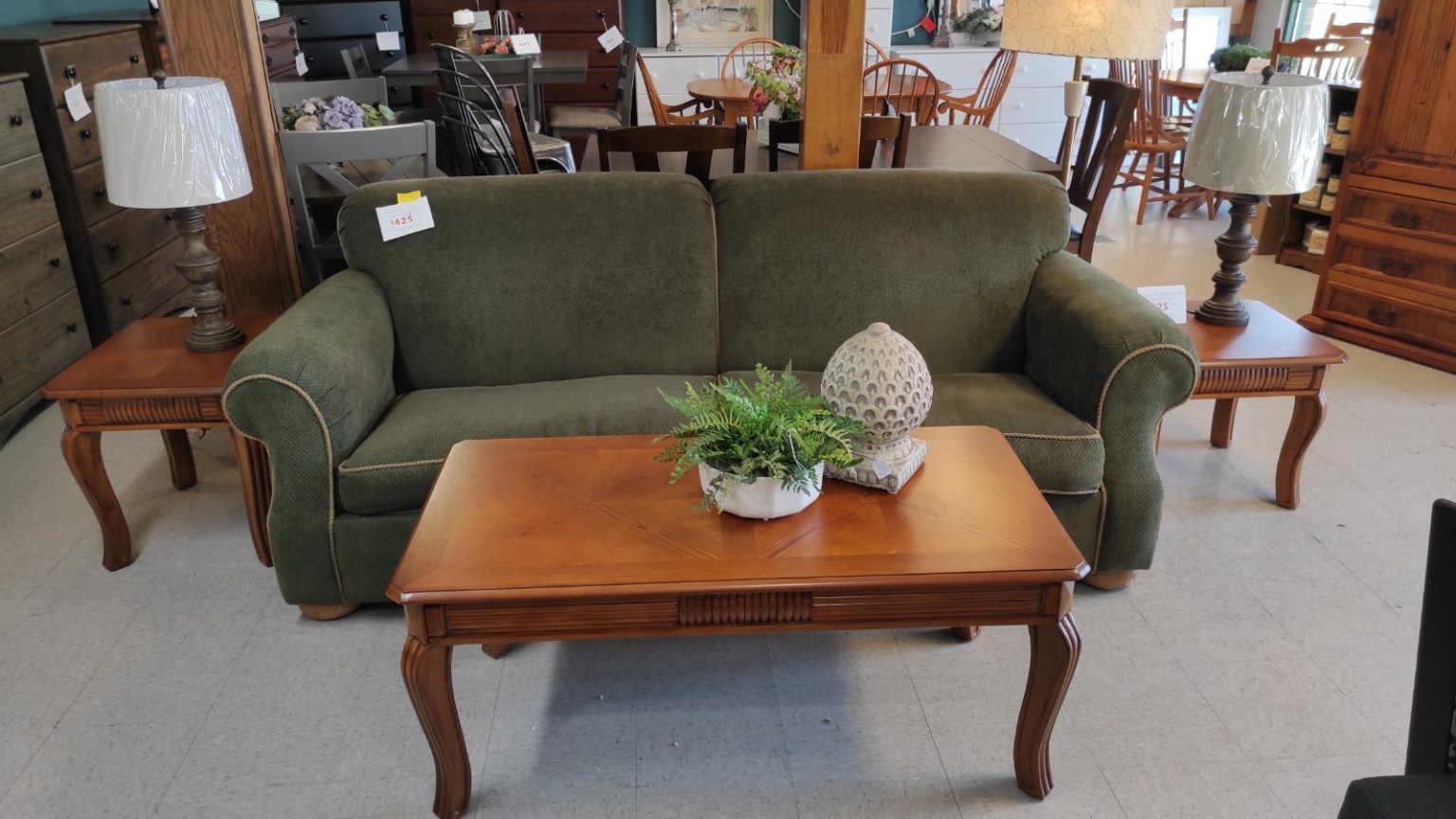 Moss Green Sofa By Rowe & Co Roth & Brader Furniture