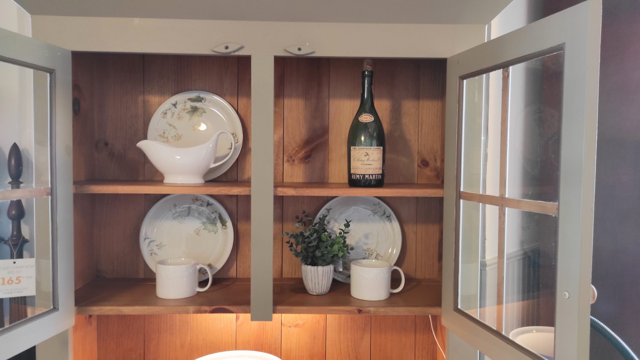 Sage Green Farmhouse Hutch Roth & Brader Furniture