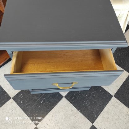 Painted Wharf Blue Nightstand - Image 3