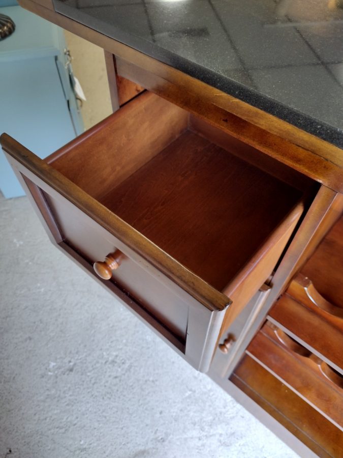 Cherry Bar W/ Granite Top Roth & Brader Furniture