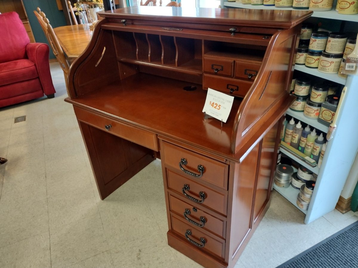 AMERICAN LIFESTYLE CHERRY ROLLTOP DESK