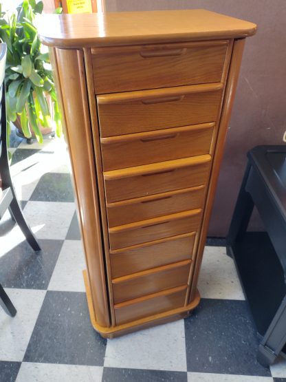 Oak Jewelry Cabinet