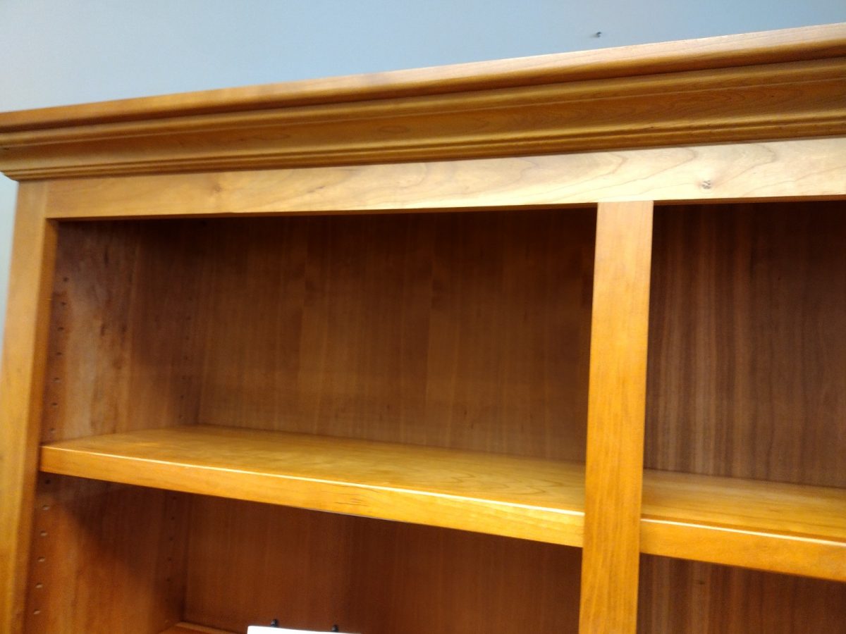 Light Cherry Double Bookcase Roth & Brader Furniture