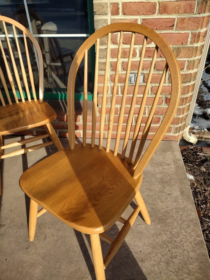 2 Light Oak Kitchen Chairs 45 Each Roth & Brader Furniture