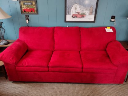 Cherry Red Queen Size Sofabed W/ New Bed