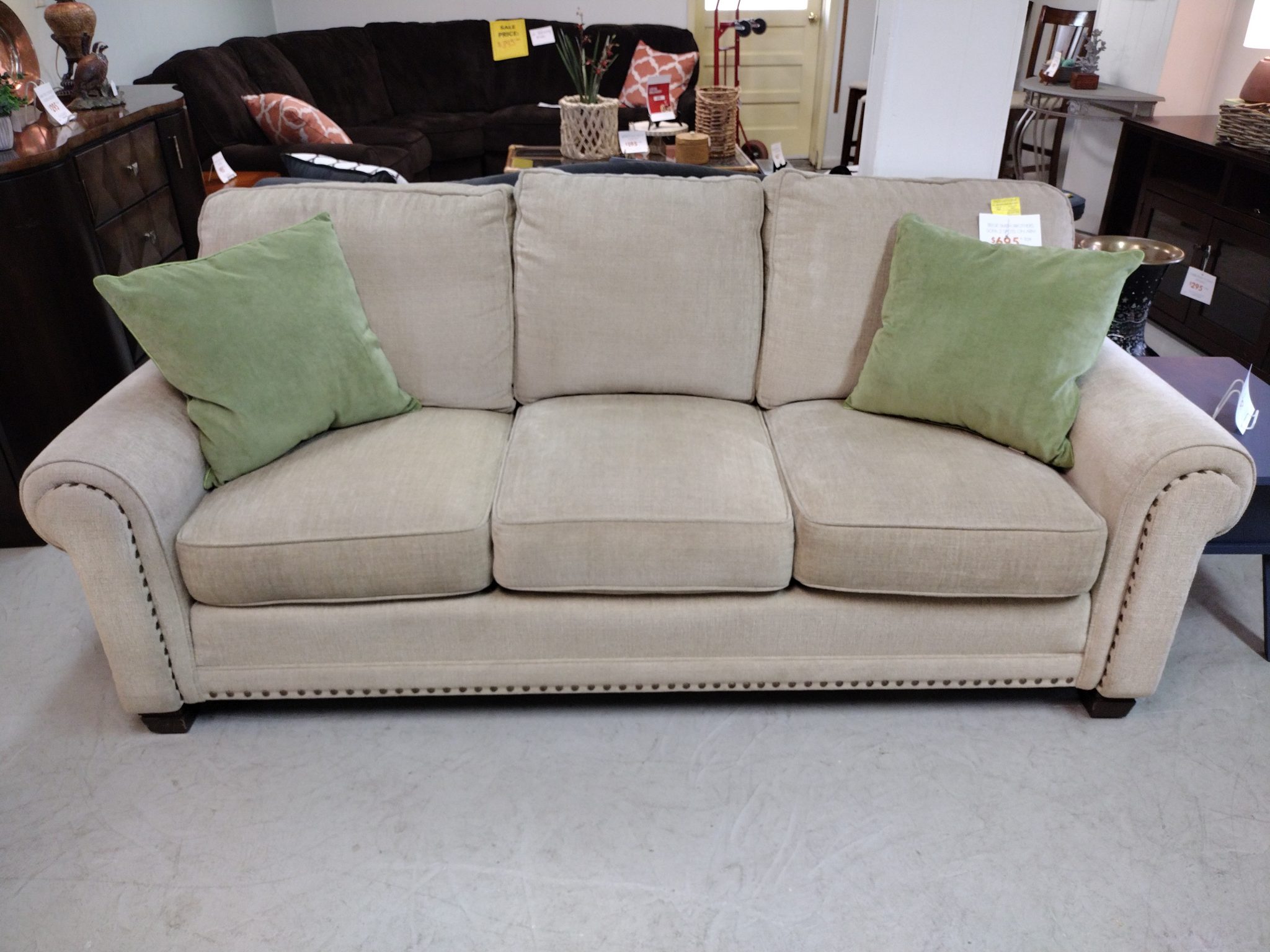 Beige Smith Brothers Sofa Roth & Brader Furniture