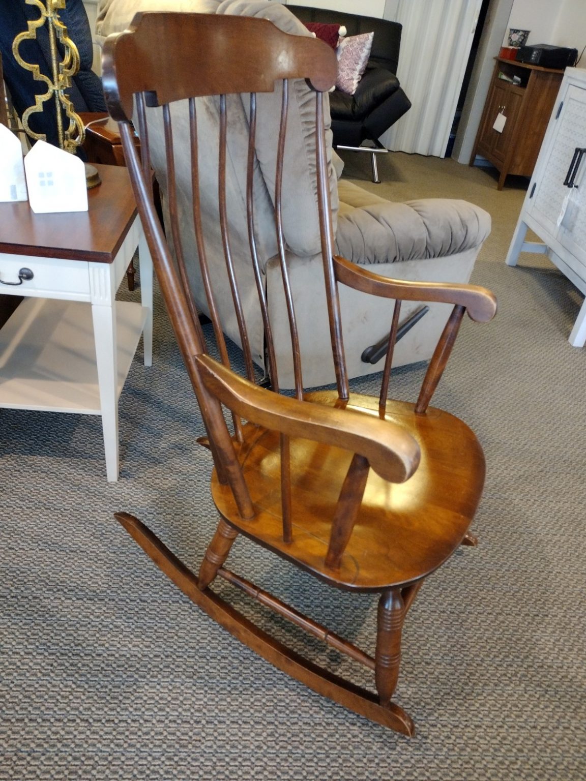 Walnut Rocking Chair By Nichols & Stone Roth & Brader Furniture