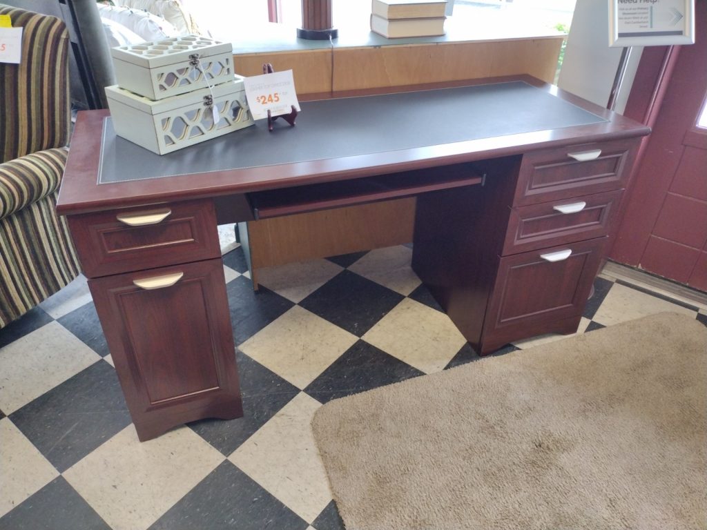 Leather Top Office Desk | Roth & Brader Furniture