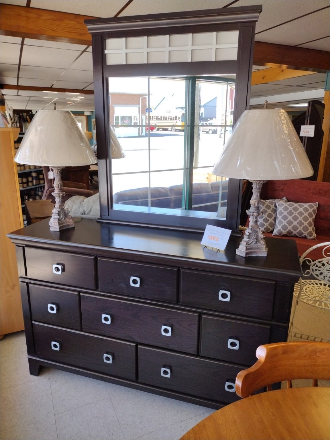 Contemporary Dresser & Mirror Roth & Brader Furniture