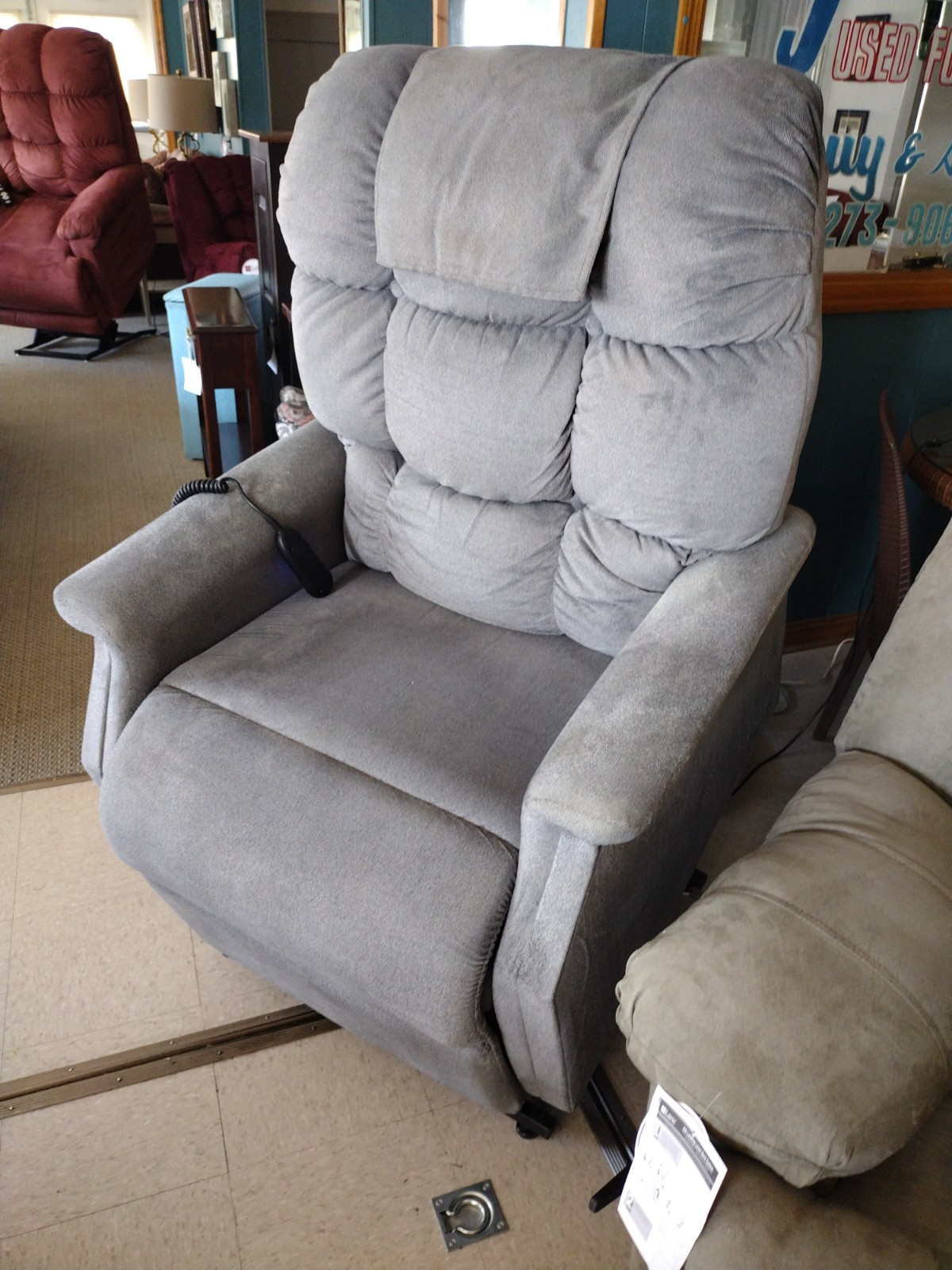 Gray Lift Chair By Roth & Brader Furniture