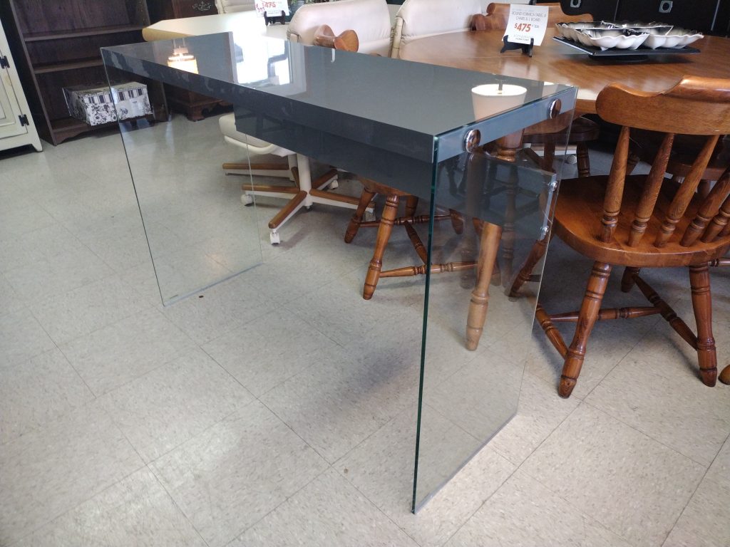 Glass Display Table Or Desk Roth & Brader Furniture
