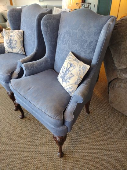 Solid Blue Arm Chair by Hickory, Each: - Image 2