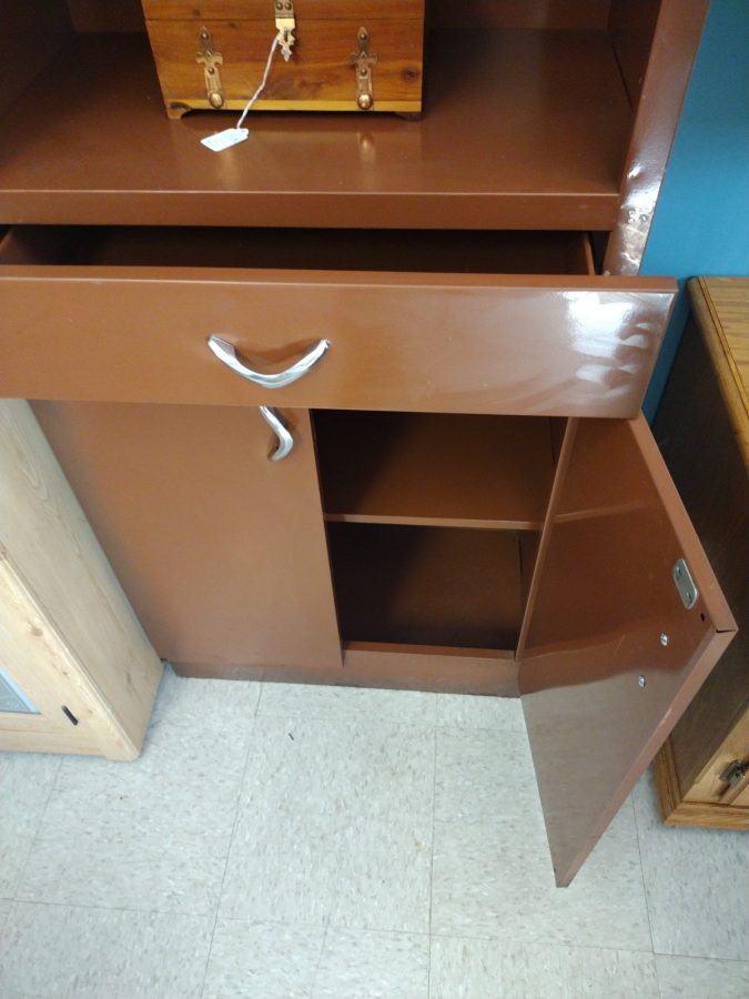 Brown Metal Storage Roth & Brader Furniture