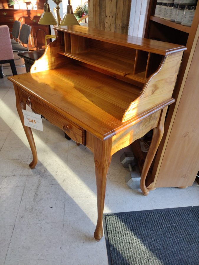 Honey Pine Writing Desk Roth & Brader Furniture