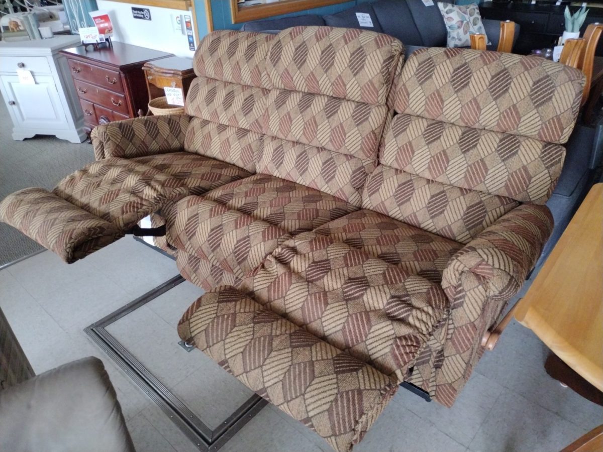 Lazboy Brown Double Reclining Sofa Roth & Brader Furniture