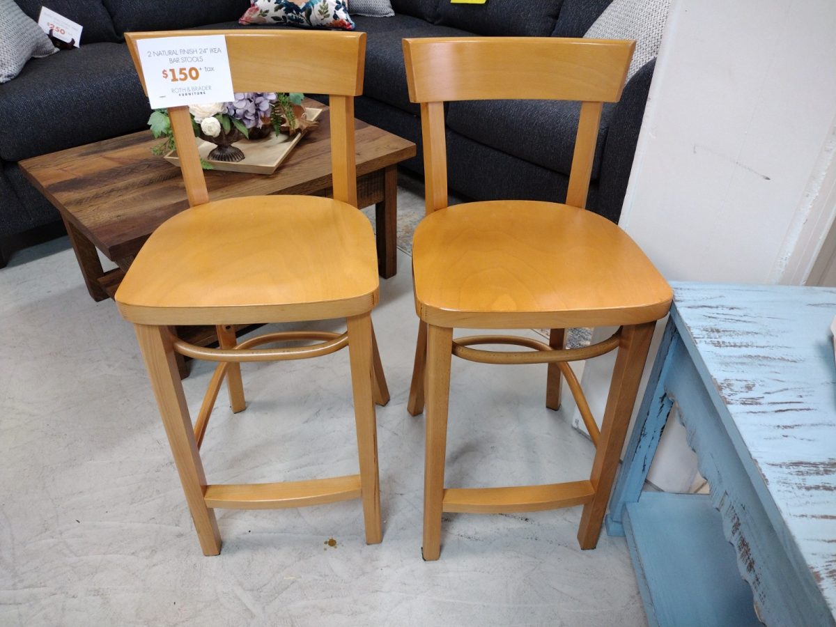 Pair of Ikea 24" Bar Stools Roth & Brader Furniture
