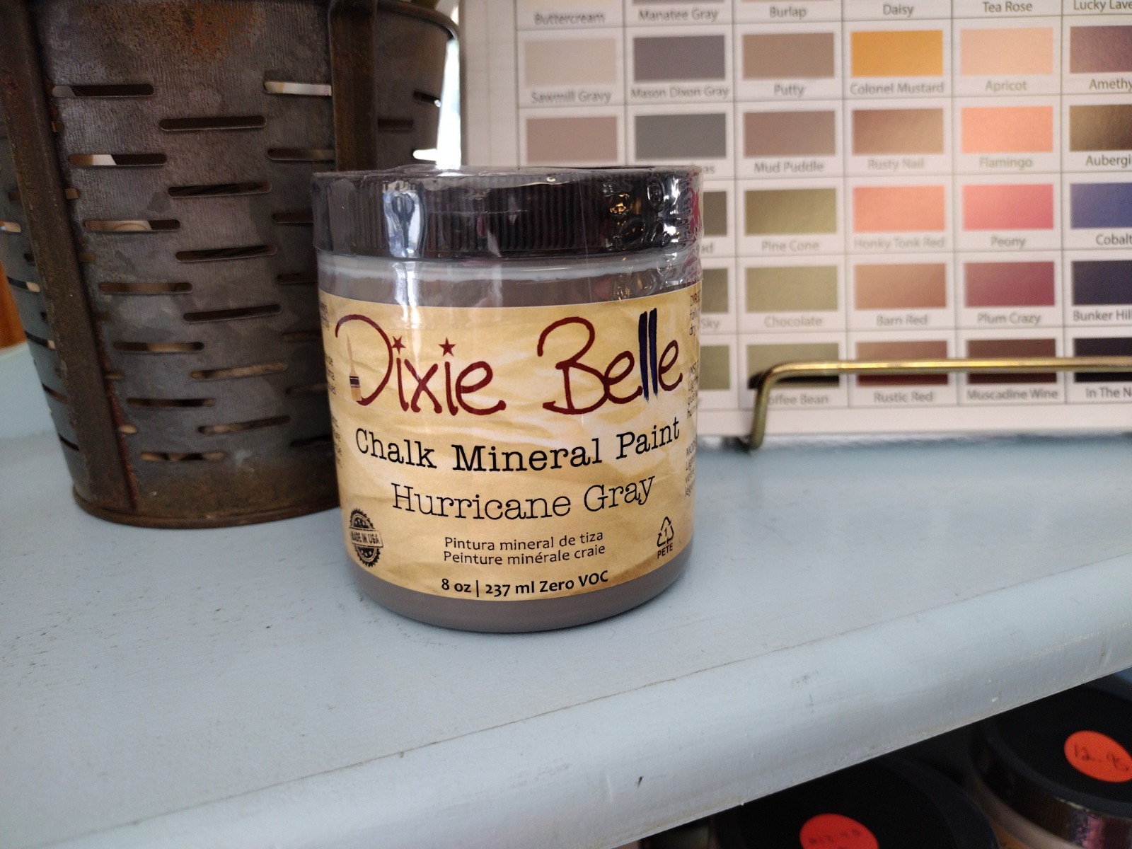 Dixie Belle Chalk Paint Hurricane Gray 8oz FREE SHIPPING! Roth
