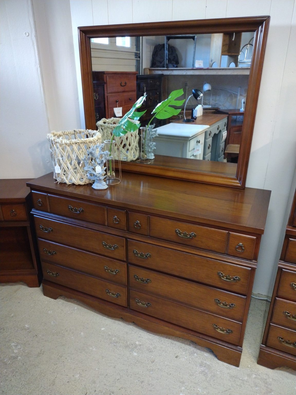 Real Wood Cherry Bassett Bedroom Suite Roth & Brader Furniture