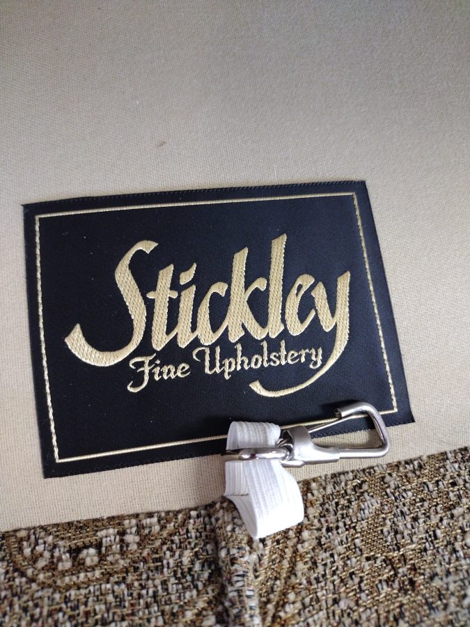 Neutral Paisley Print Sofa by Stickley Roth & Brader Furniture