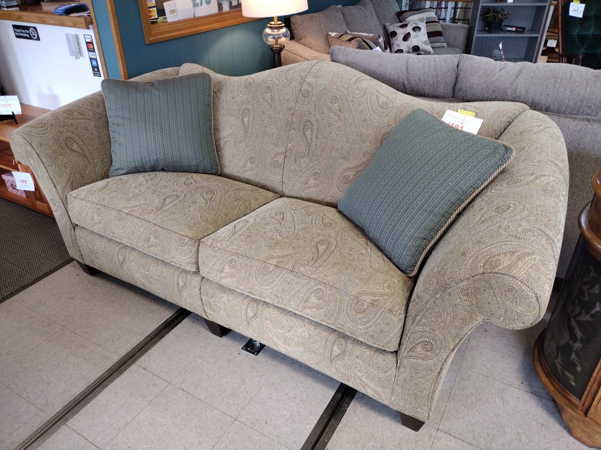 Neutral Paisley Print Sofa by Stickley Roth & Brader Furniture