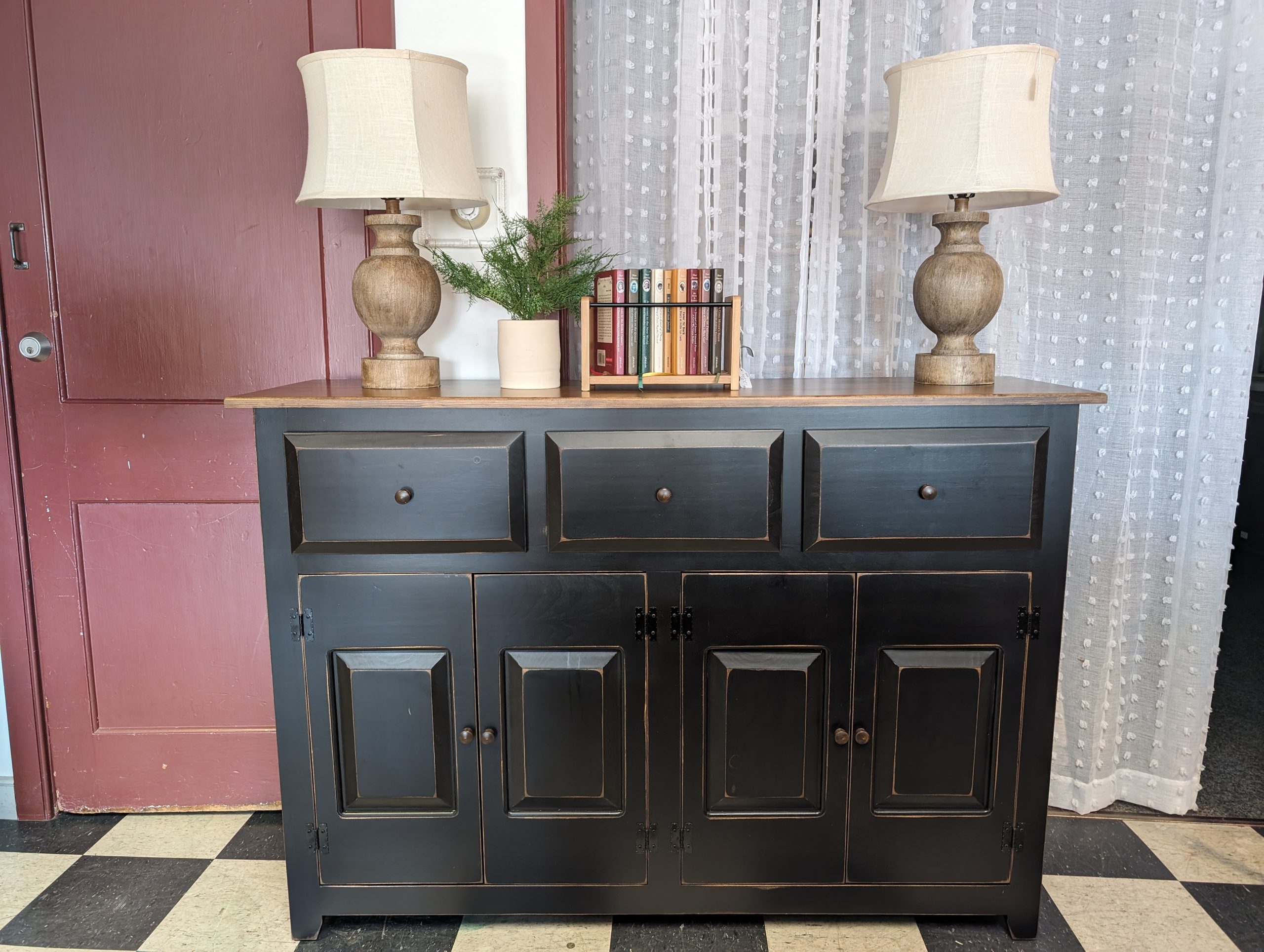 Black Buffet Storage Roth & Brader Furniture