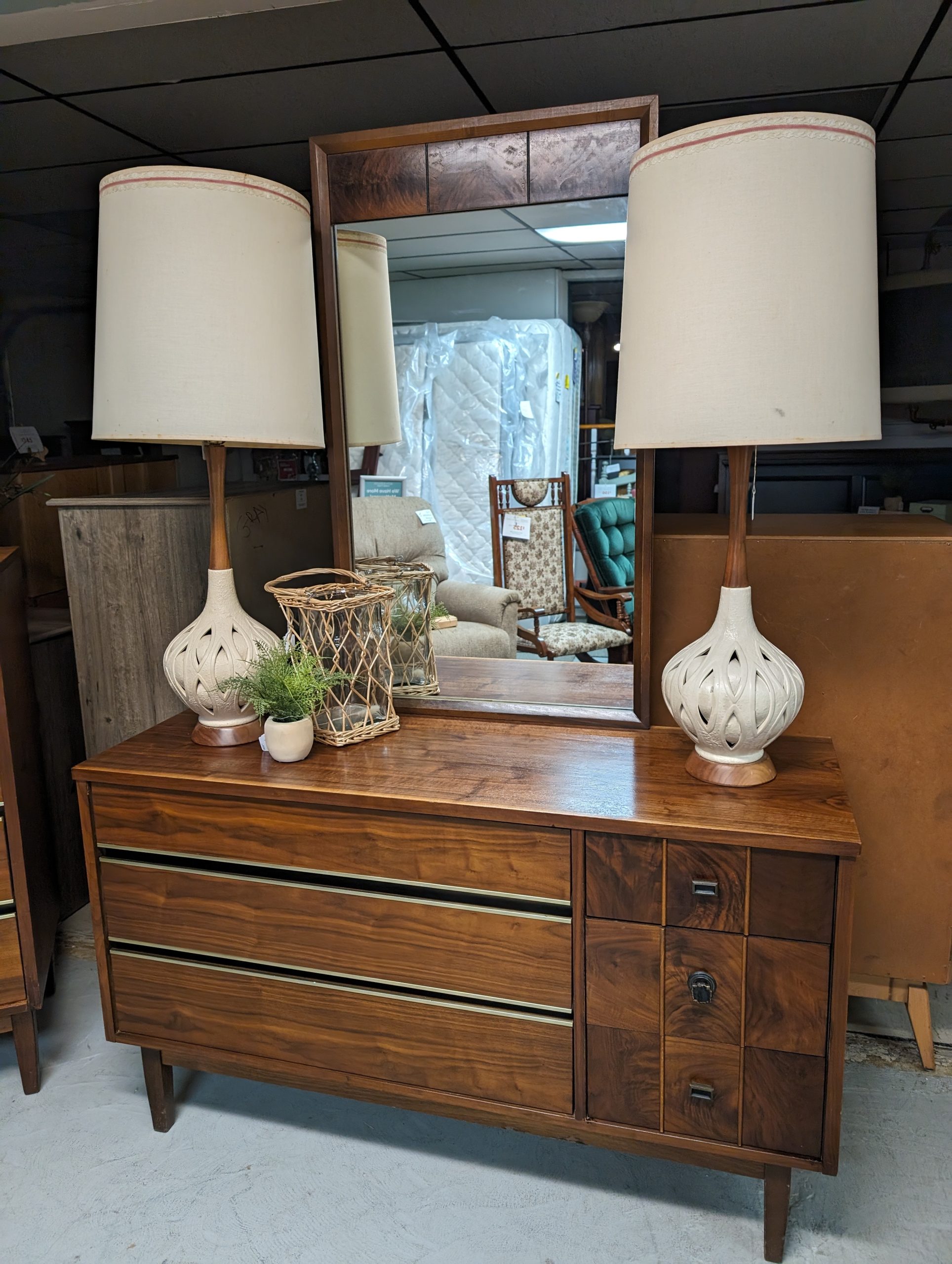 MCM Chest of Drawers, Dresser and Mirror | Roth & Brader Furniture