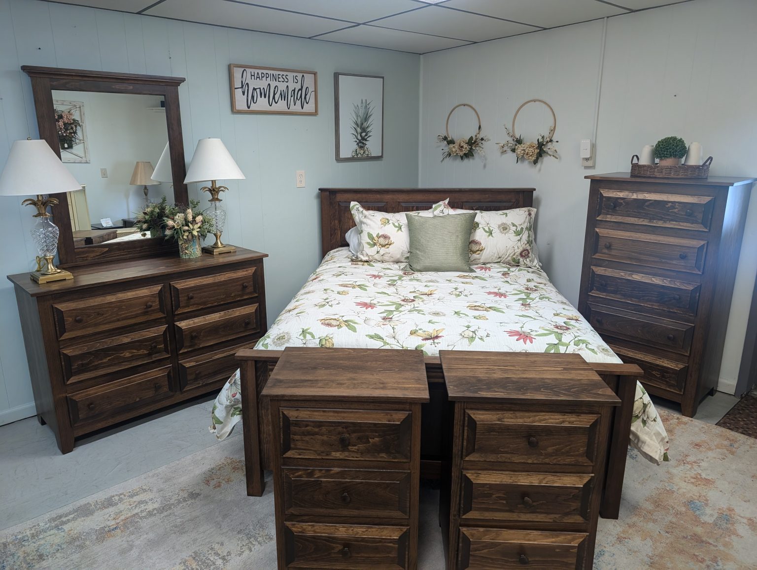 Walnut Stain Queen Bedroom Suite | Roth & Brader Furniture