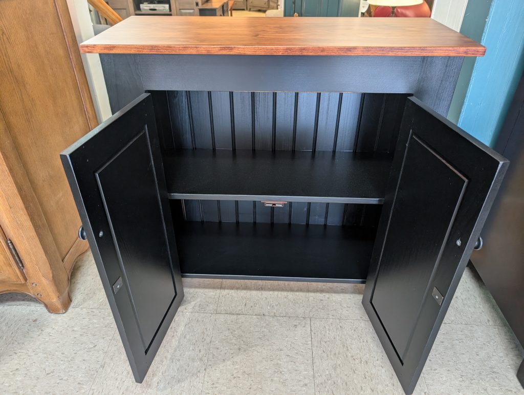 Black Wooden Storage Cabinet | Roth & Brader Furniture