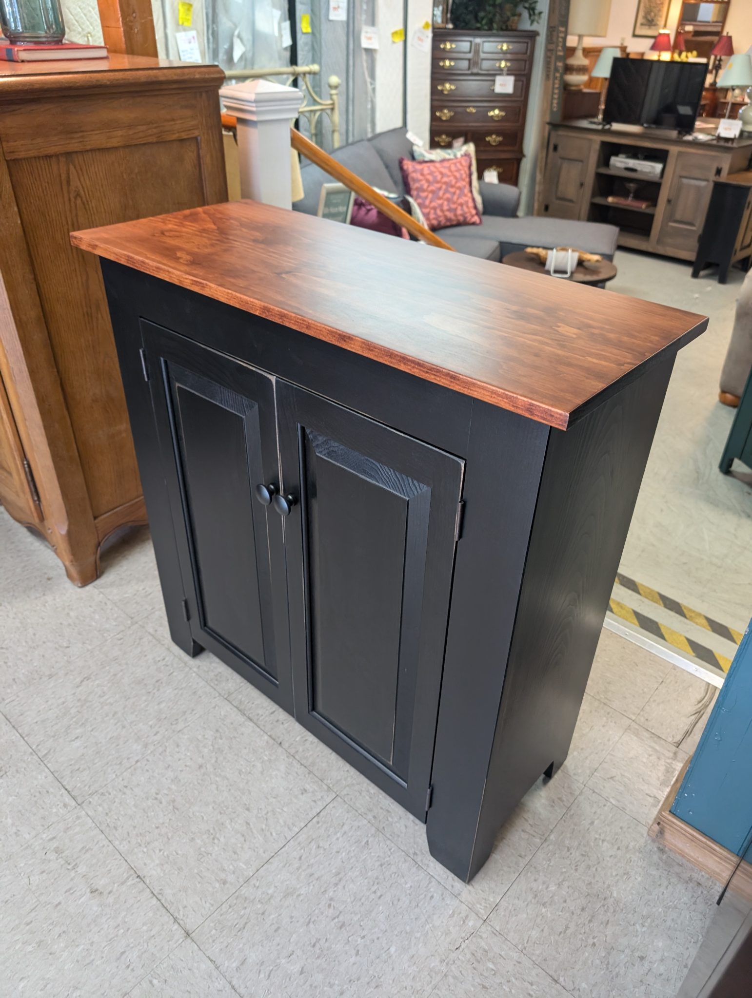 Black Wooden Storage Cabinet | Roth & Brader Furniture